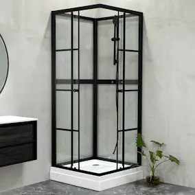 Duschkabin Bathlife Betrakta 90x90 Rak R/W Klarglas