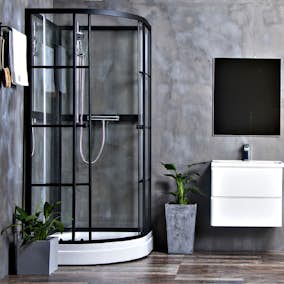 Duschkabin Bathlife Betrakta 90x90 Rund C/W Klarglas