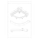 Duschkabin Bathlife Ideal 90x90 Rund