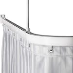 Duschstång Leijma Stabil L-Form Vit