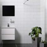 Duschvägg Bathlife Mångsidig Rak Vägg Delvis Frostat Glas