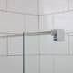 Duschvägg Bathlife Mångsidig Rak Vägg Delvis Frostat Glas