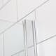 Duschvägg Bathlife Mångsidig Rak Vägg Delvis Frostat Glas