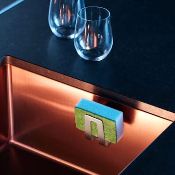 Disksvamphållare Happy Sinks Magnetisk Rostfritt Stål för Diskbänk & Diskho