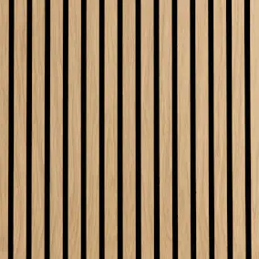 Akustikpanel Wood on wall Ek Ljuslackad