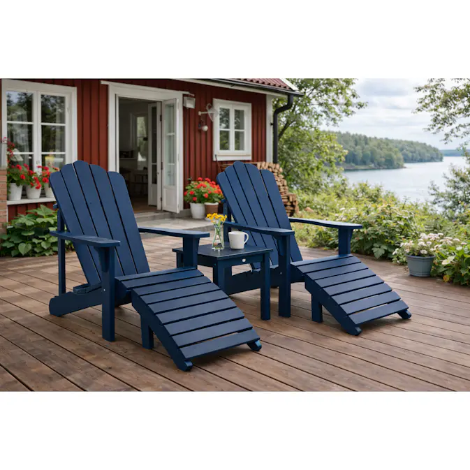 Däckstol Eden Wood Mölle Inkl Fotpall