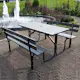 Bänkbord Utomhus Eden Wood Stålpicknick 150