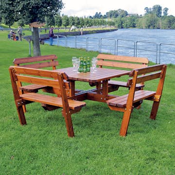 Bänkbord Utomhus Eden Wood Quattro