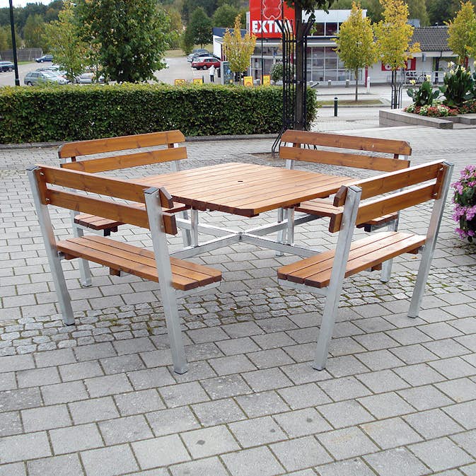 Bänkbord Utomhus Eden Wood Quattro