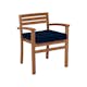 Fåtölj Eden Wood Capri Sienna Karmstol Staplingsbar Teak
