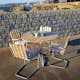 Matgrupp Utomhus Eden Wood Amanda Ø100 cm med 4 Utefåtöljer
