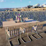 Matgrupp Utomhus Eden Wood Amanda med 6 Utefåtöljer