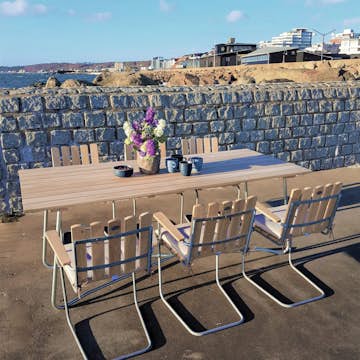 Matgrupp Utomhus Eden Wood Amanda med 6 Utefåtöljer