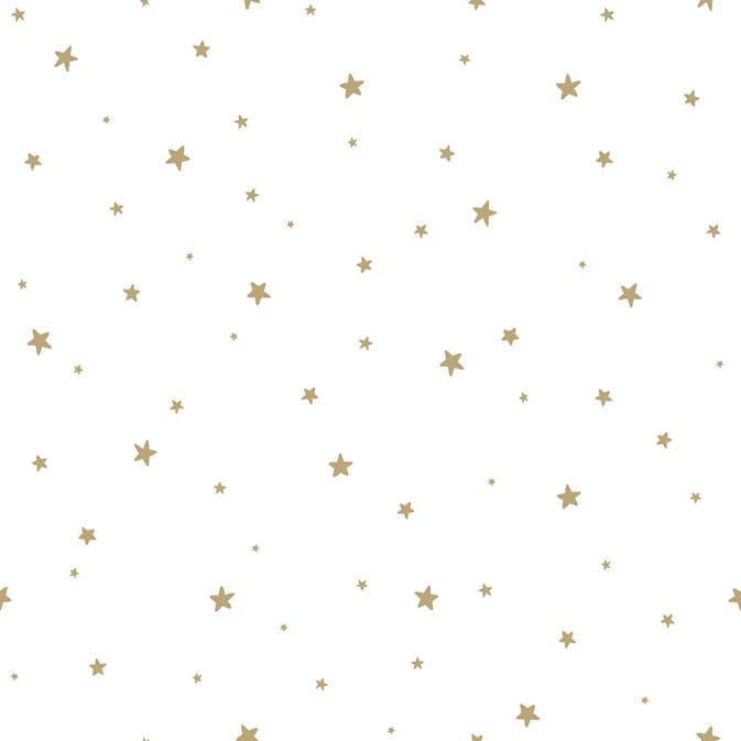 Tapet ESTAhome Små Stjärnor Vitt Och Guld EW139259