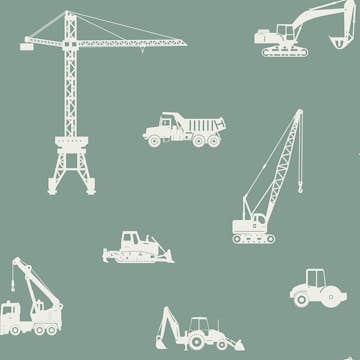 Tapet ESTAhome Fordon Gråaktigt Mintgrönt EW139264