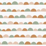 Tapet ESTAhome Grafiskt Motiv Orange Och Grönt EW139267
