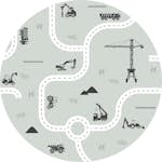 Tapet ESTAhome Fordon Grå Mint EW159066