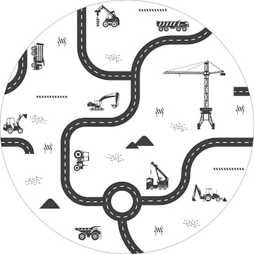 Tapet ESTAhome Fordon Svart Och Vitt EW159067