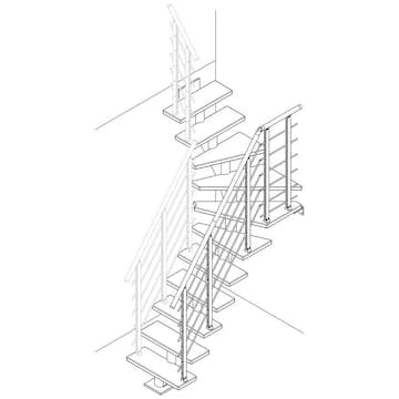 Utvändigt Räcke Dolle Design Ek Oljad