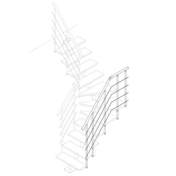 Utvändigt Räcke Dolle Boston Ek