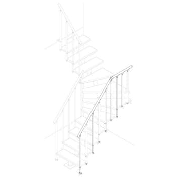 Utvändigt Räcke Dolle Classic II Bok Oljad