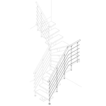 Utvändigt Räcke Dolle Style6 Bok Oljad