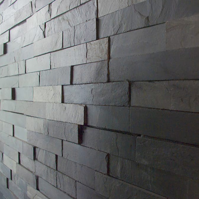 Fasadsten Stencentralen Aqua Black Lerskiffer