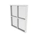 Fast Fönster Outline 3-Glas Aluminium