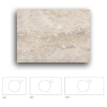 Bänkskiva Macro Design Crown+ Dekton 1010 till Tvättställsskåp Crown