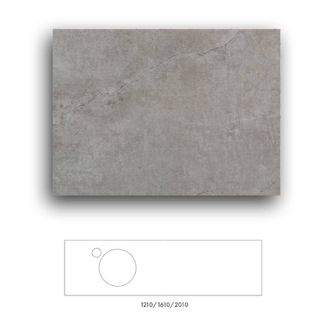 Bänkskiva Macro Design Crown+ Dekton  1610 till Tvättställsskåp Crown