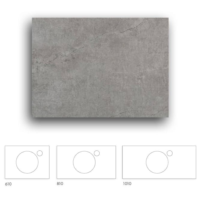 Bänkskiva Macro Design Crown+ Dekton  810 till Tvättställsskåp Crown