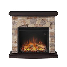 Elektrisk Kamin Tagu Tori Stone Cream Skorstensfri 1500W