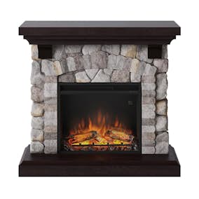 Elektrisk Kamin Tagu Reino Rock Grå Skorstensfri Elkamin 1500W