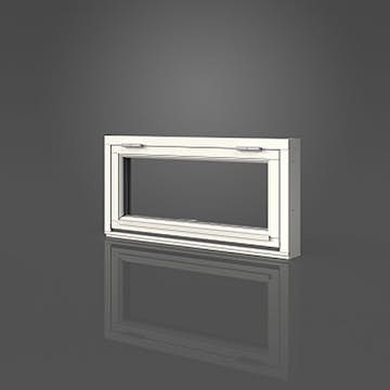 Överkantshängt Fönster Elitfönster Original Aluminium 100 3-Glas Lagerfört