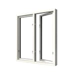 Sidohängt Fönster Elitfönster Elit Retro 3-Glas Aluminium 2-Luft