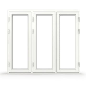 Sidohängt Fönster NorDan Tanum 3-Glas Aluminium 3-Luft