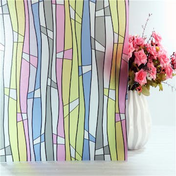 Fönsterfilm Unikgruppen Ränder med färg 60x200 cm