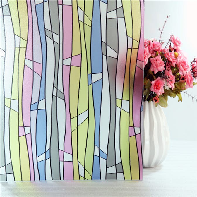 Fönsterfilm Unikgruppen Ränder med färg 90x200 cm