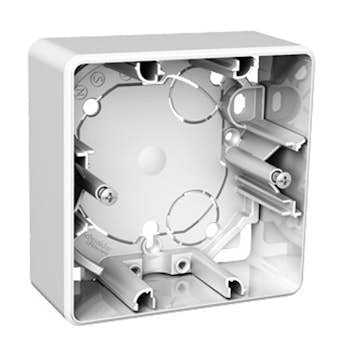 Förhöjningsram Schneider Electric Exxact Vit