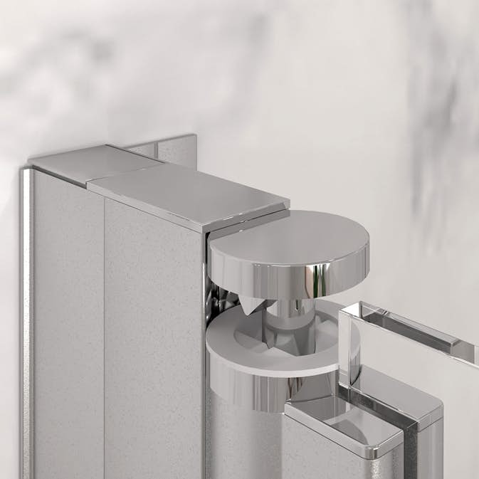 Distansprofil Hietakari för Duschvägg Forma Vändbar/Vikbar Svart