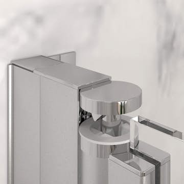 Distansprofil Hietakari för Duschvägg Forma Vändbar/Vikbar Anodiserad Blank