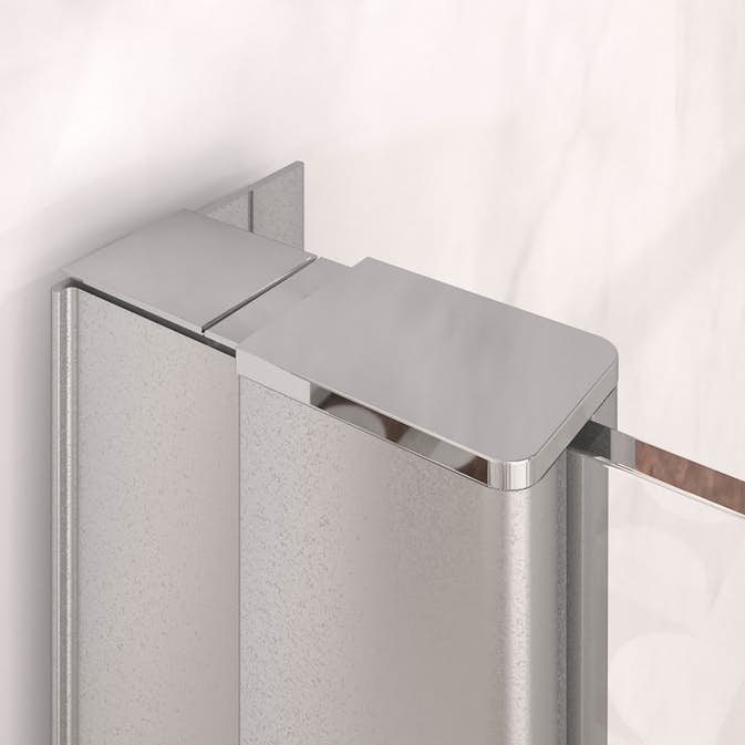 Distansprofil Hietakari för Duschvägg Forma Fast Anodiserad Grå