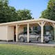 Förråd Palmako 5,8 m2 tillbehör till Carport Karl
