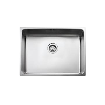 Diskho Intra Frame FR520F Rostfri Enkel med Korgventil, Bräddavlopp & Vattenlås