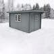 Friggebod Baseco Gauto Förgård 10 m² Timrad Stuga med Pulpettak