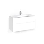 Tvättställsskåp Macro Design Crown Push Open Med Glastvättställ