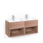 Tvättställsskåp Macro Design Crown Open Box med Dubbelt Tvättställ