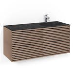 Tvättställsskåp Macro Design Crown Stripe Med Glastvättställ