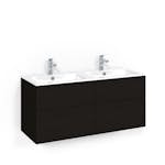 Tvättställsskåp Macro Design Crown Plain med Dubbelt Tvättställ