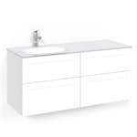 Tvättställsskåp Macro Design Crown Frame Med Glastvättställ